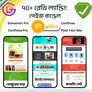 ৭০+ প্রিমিয়াম বাংলা ল্যান্ডিং পেজ সহ Elementor Pro & Lifetime Access
