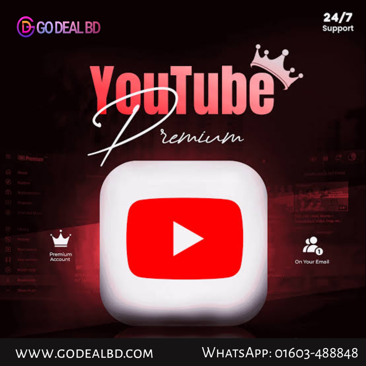 YouTube Premium – Renewable Pack