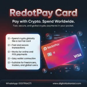 RedotPay Card With Full Account Access | Readymade Ready to Use